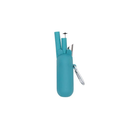 We Might Be Tiny Keepie & Bubble Tea Straw Set - Blue Dusk-We Might Be Tiny-Hello Charlie