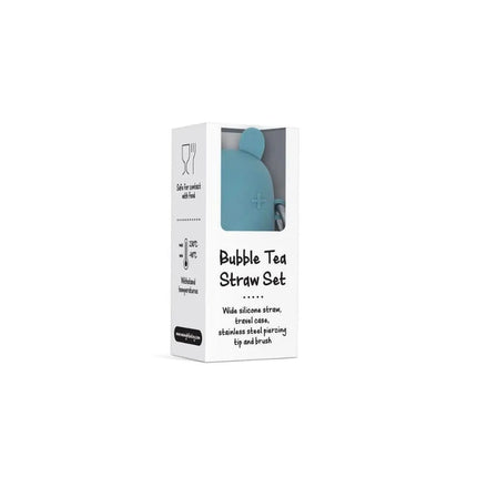 We Might Be Tiny Keepie & Bubble Tea Straw Set - Blue Dusk-We Might Be Tiny-Hello Charlie