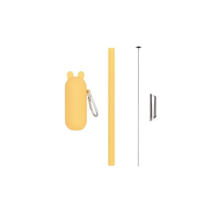 We Might Be Tiny Keepie & Bubble Tea Straw Set - Yellow-We Might Be Tiny-Hello Charlie