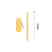 We Might Be Tiny Keepie & Bubble Tea Straw Set - Yellow - Hello Charlie