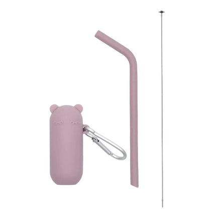 We Might Be Tiny Keepie + Straw Set - Dusty Rose-We Might Be Tiny-Hello Charlie