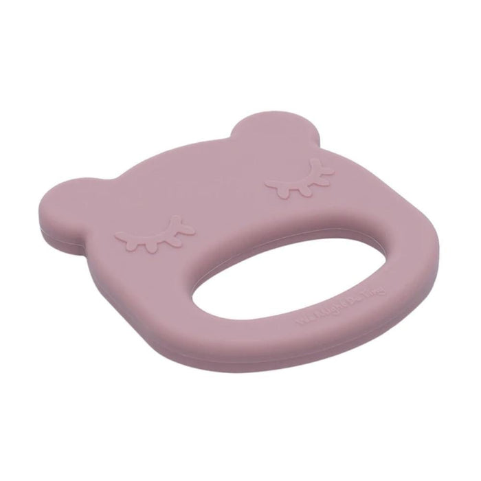 We Might Be Tiny Silicone Baby Teether - Bear - Dusty Rose--Hello-Charlie