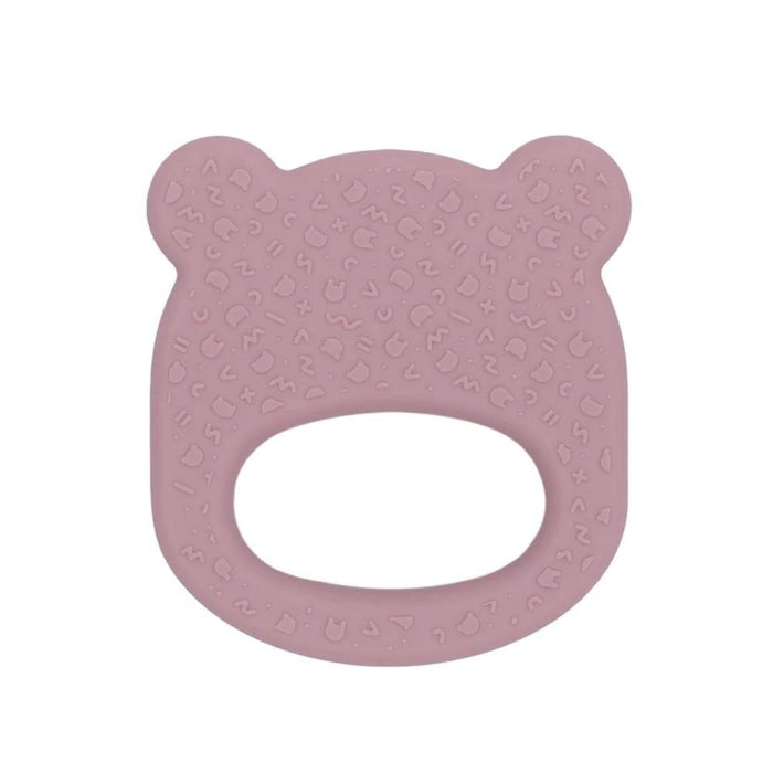 We Might Be Tiny Silicone Baby Teether - Bear - Dusty Rose--Hello-Charlie