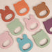 We Might Be Tiny Silicone Baby Teether - Bear - Dusty Rose--Hello-Charlie