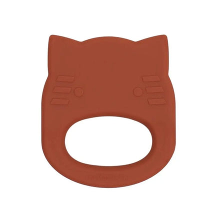 We Might Be Tiny Silicone Baby Teether - Cat-We Might Be Tiny-Burnt Orange-Hello Charlie
