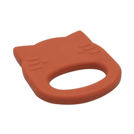 We Might Be Tiny Silicone Baby Teether - Cat-We Might Be Tiny-Burnt Orange-Hello Charlie