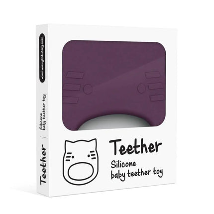 We Might Be Tiny Silicone Baby Teether - Cat-We Might Be Tiny-Burnt Orange-Hello Charlie