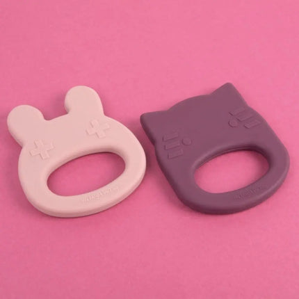 We Might Be Tiny Silicone Baby Teether - Cat-We Might Be Tiny-Burnt Orange-Hello Charlie