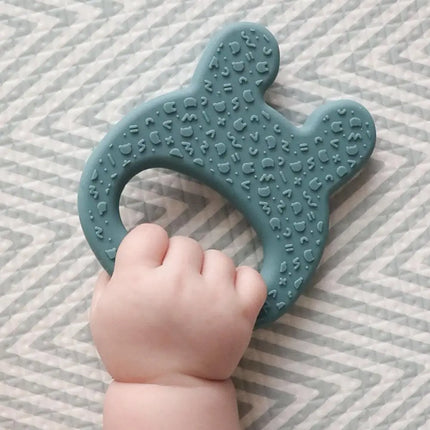 We Might Be Tiny Silicone Baby Teether - Cat-We Might Be Tiny-Burnt Orange-Hello Charlie