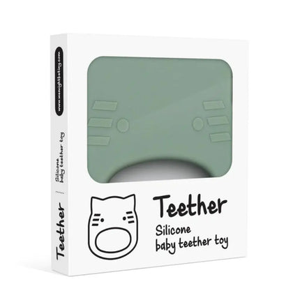 We Might Be Tiny Silicone Baby Teether - Cat-We Might Be Tiny-Burnt Orange-Hello Charlie