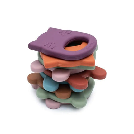 We Might Be Tiny Silicone Baby Teether - Cat-We Might Be Tiny-Burnt Orange-Hello Charlie