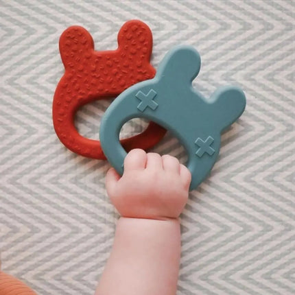 We Might Be Tiny Silicone Baby Teether - Cat-We Might Be Tiny-Burnt Orange-Hello Charlie