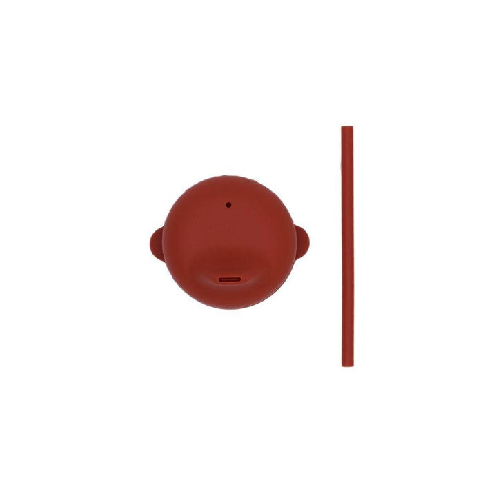 We Might Be Tiny Sippie Lid & Mini Silicone Straw - Rust - Hello Charlie