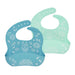 Weanmeister Silicone EasyRinse Bibs Patterned - 2 Pack - Hello Charlie