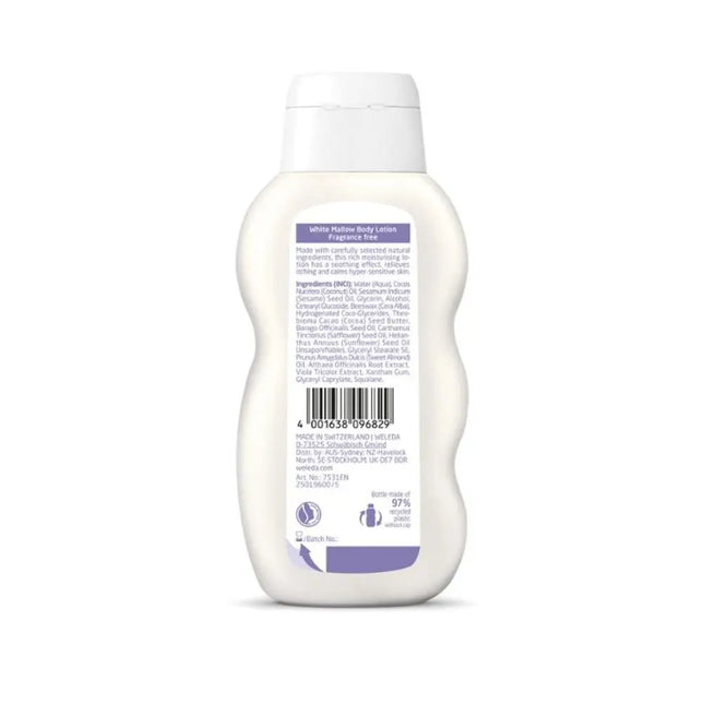 Weleda Baby Derma Body Lotion White Mallow Fragrance Free 200ml-Weleda-Hello Charlie