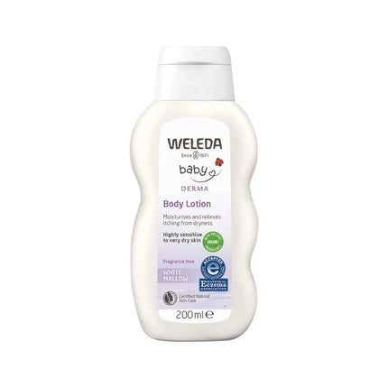 Weleda Baby Derma Body Lotion White Mallow Fragrance Free 200ml-Weleda-Hello Charlie