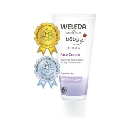Weleda Baby Derma Face Cream White Mallow Fragrance Free 50ml-Weleda-Hello Charlie