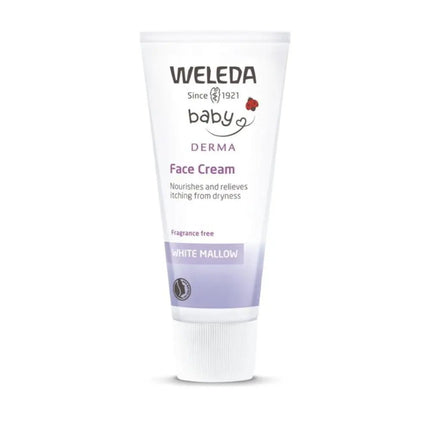 Weleda Baby Derma Face Cream White Mallow Fragrance Free 50ml-Weleda-Hello Charlie