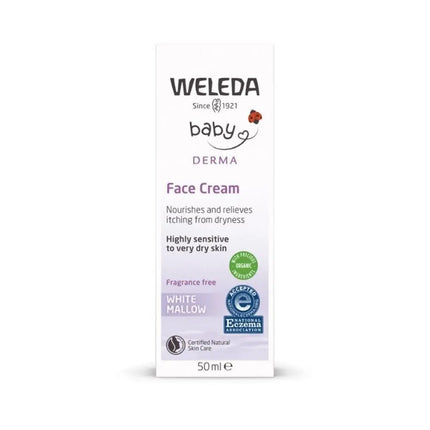 Weleda Baby Derma Face Cream White Mallow Fragrance Free 50ml-Weleda-Hello Charlie