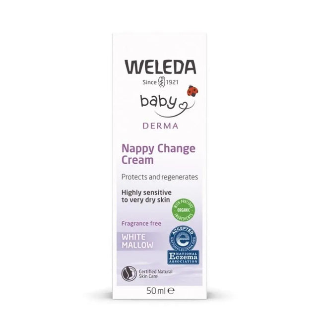 Weleda Baby Nappy Change Cream White Mallow Fragrance Free 50ml-Weleda-Hello Charlie