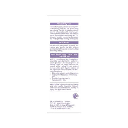 Weleda Baby Nappy Change Cream White Mallow Fragrance Free 50ml-Weleda-Hello Charlie