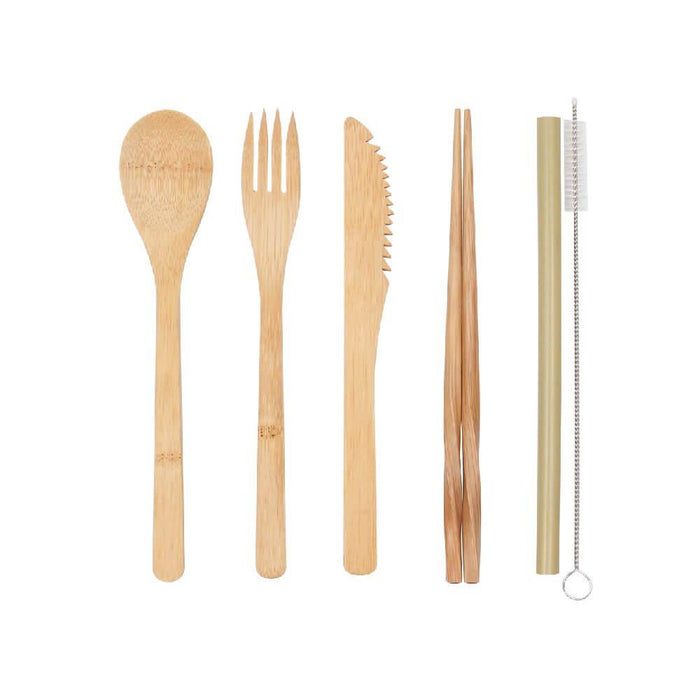 White Magic Eco Basics Bamboo Cutlery Set - Hello Charlie