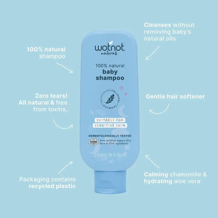 Wotnot Natural Baby Shampoo-WotNot-250ml Bottle-Hello Charlie