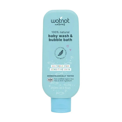 Wotnot Natural Baby Wash & Bubble Bath-WotNot-250ml-Hello Charlie