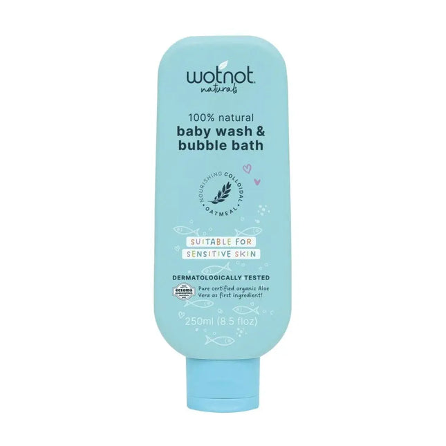 Wotnot Natural Baby Wash & Bubble Bath-WotNot-250ml-Hello Charlie