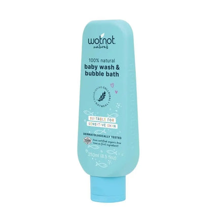 Wotnot Natural Baby Wash & Bubble Bath-WotNot-250ml-Hello Charlie