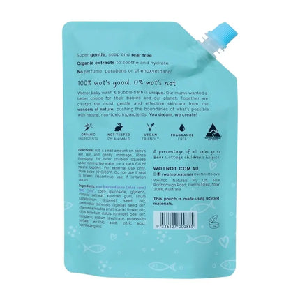 Wotnot Natural Baby Wash & Bubble Bath-WotNot-250ml-Hello Charlie