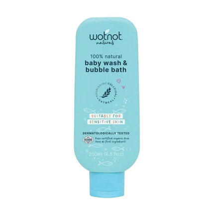 Wotnot Natural Baby Wash & Bubble Bath-WotNot-250ml-Hello Charlie