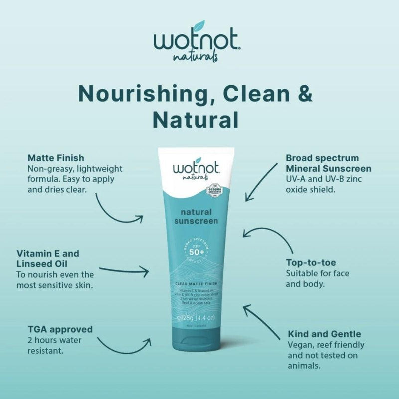 Wotnot Natural Sunscreen 125g-WotNot-Hello Charlie