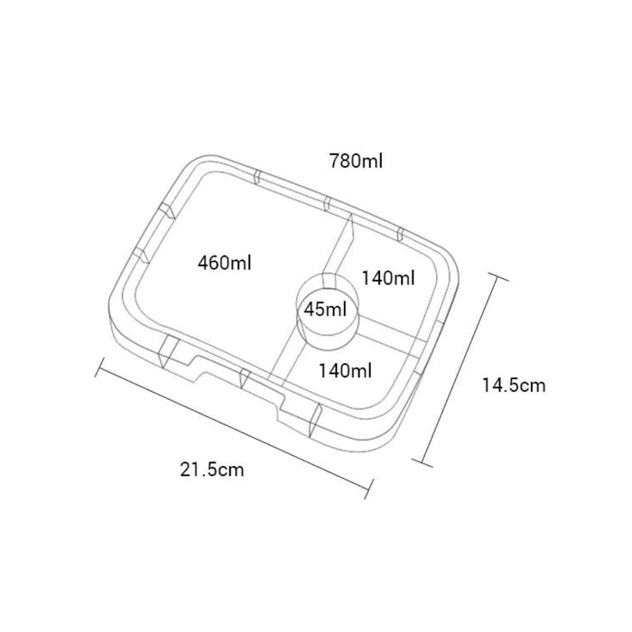Yumbox Panino Lunch Box - True Blue-Yumbox-Hello Charlie