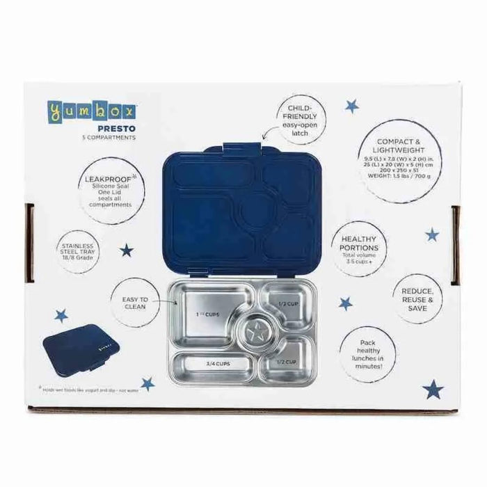 Yumbox Presto Stainless Steel Bento Lunchbox--Hello-Charlie