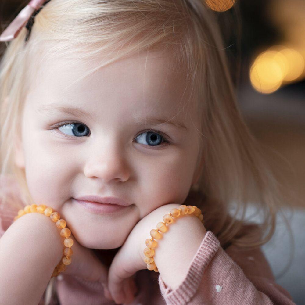 Natural Baltic Amber Bracelet for Baby - MYSANITY