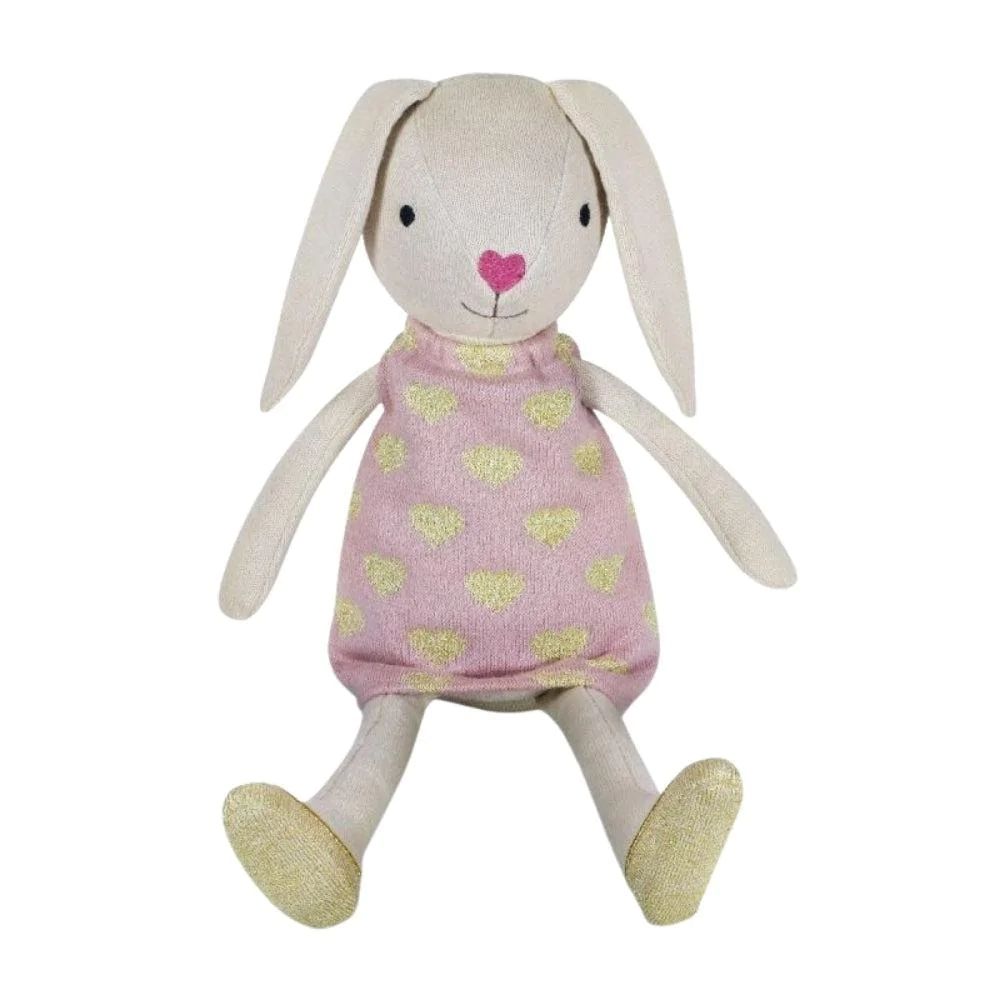 Apple Park Organic Knit Bunny Pals - Luella Bunny | Hello Charlie