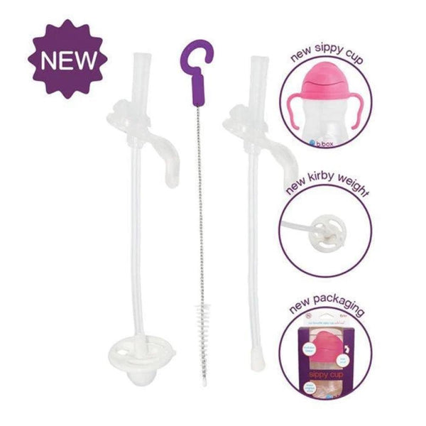 b.box Sippy Cups Replacement Straw and Cleaning Brush - New Cup--Hello-Charlie