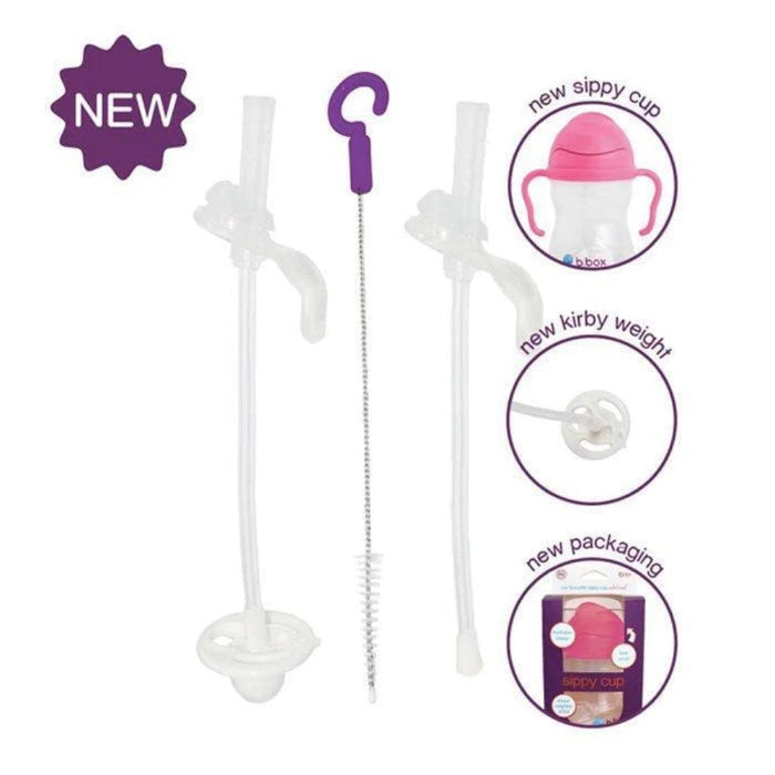b.box Sippy Cups Replacement Straw and Cleaning Brush - New Cup--Hello-Charlie