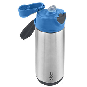 b.box Sport Spout Drink Bottle - Insulated-Blue Slate-Hello-Charlie