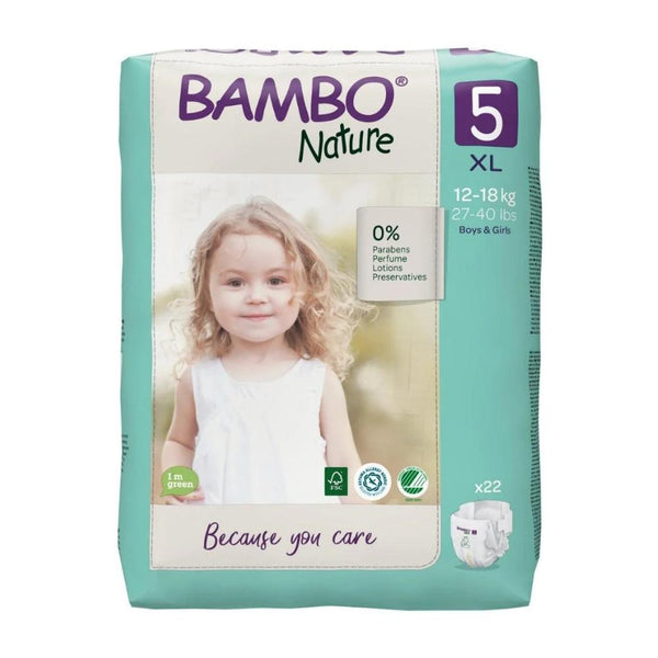 Bambo Nature Eco Nappies XL Size 5 - Bulk--Hello-Charlie