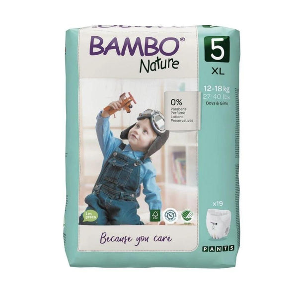 Bambo Nature Eco Training Pants Size 5 XL - Pack--Hello-Charlie