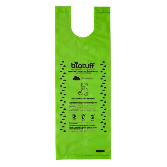 Biotuff Biodegradable Nappy Bags--Hello-Charlie