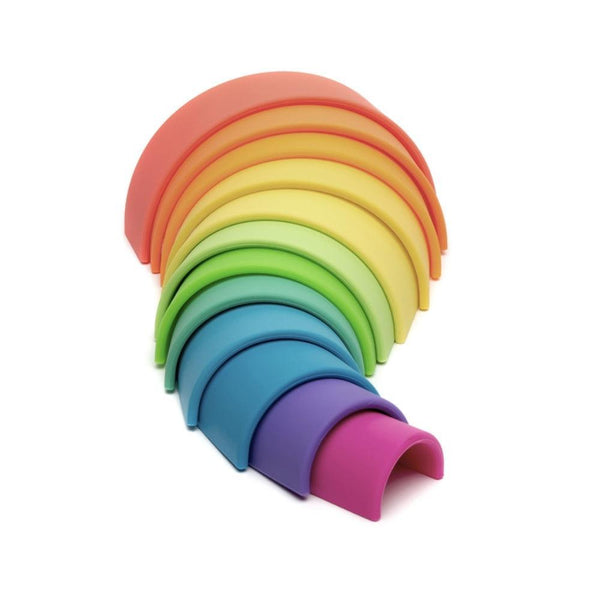 Dëna Toys Silicone Rainbow Stacking Toy - Neon 12--Hello-Charlie