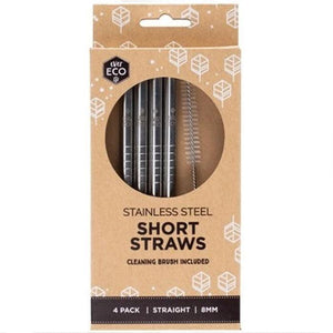 Ever Eco Stainless Steel Short Straws - Straight--Hello-Charlie