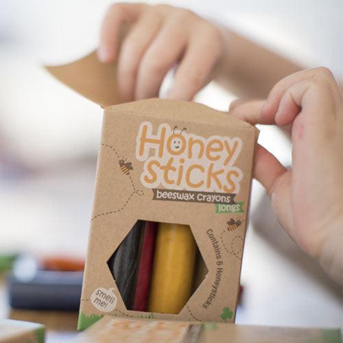 Honeysticks Beeswax Crayons 6 Pack Longs