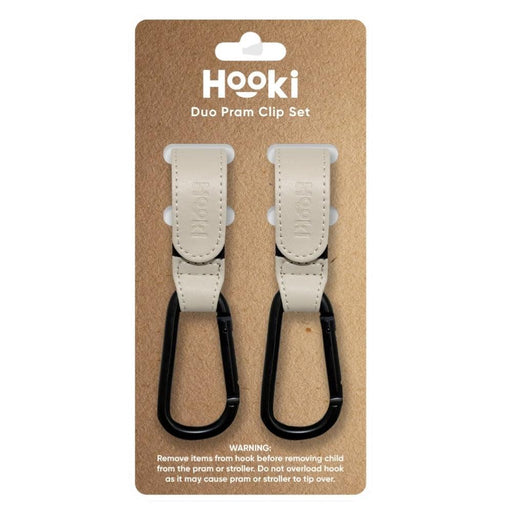 Hooki Duo Pram Clip Hook - Ivory--Hello-Charlie