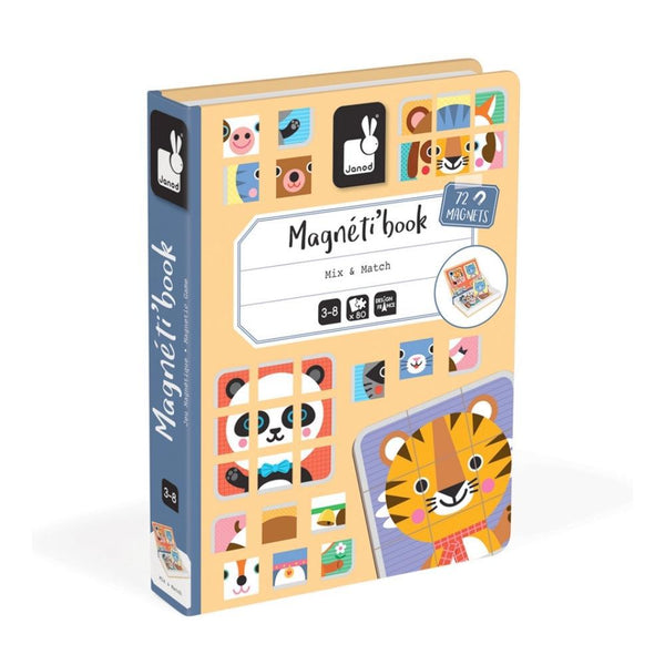 Janod Magnetibook Mix and Match Magnetic Animals--Hello-Charlie