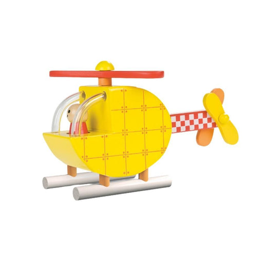 Janod Magnetic Wooden Helicopter Toy--Hello-Charlie