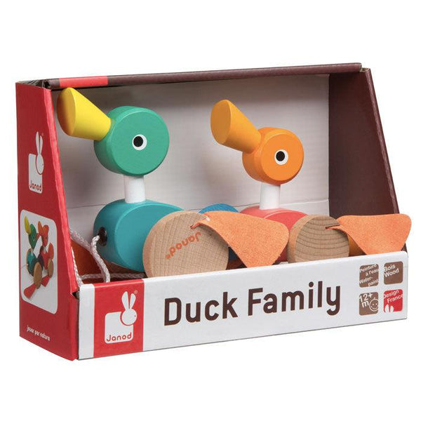 Janod Pull Along Duck Family--Hello-Charlie